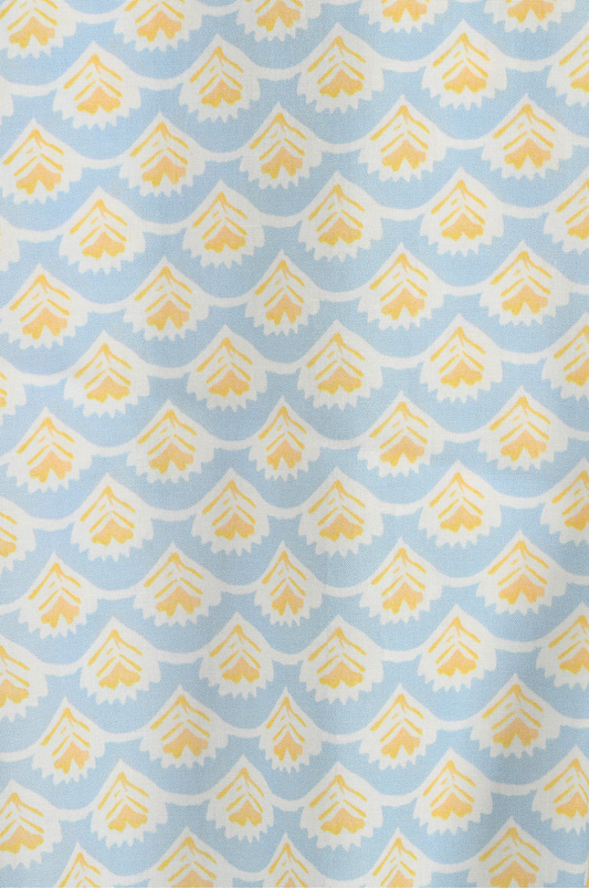 Soft yellow and blue pattern pajama